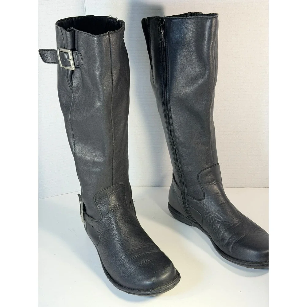 Born black leather